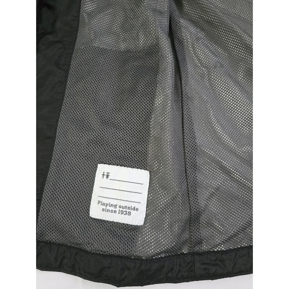 Columbia Omni-Tech Rain Jacket Black Hooded Waterproof Shell Boys Medium 10/12